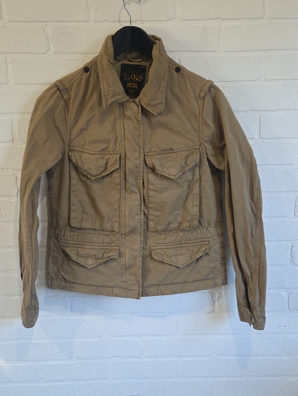 Diesel Utility Jacket With Silk Trim